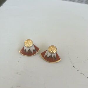 Brackish Earrings - Orange Color